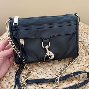 Rebecca Minkoff Mini Mac balck leather crossbody bag